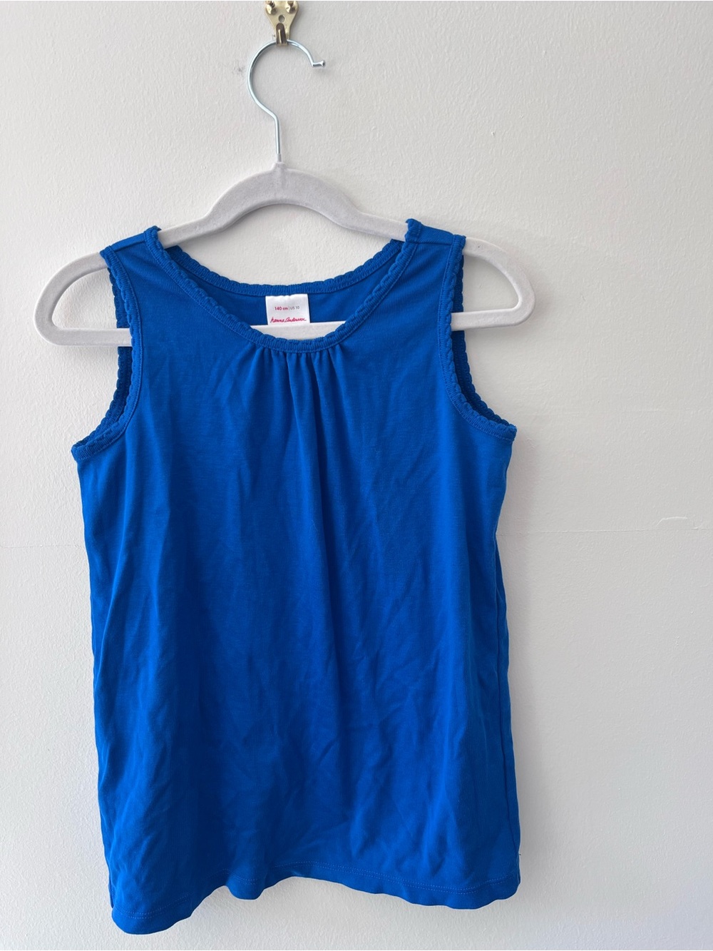 Hanna Andersson | Royal Blue Tank with Scalloped Trim | Size 10